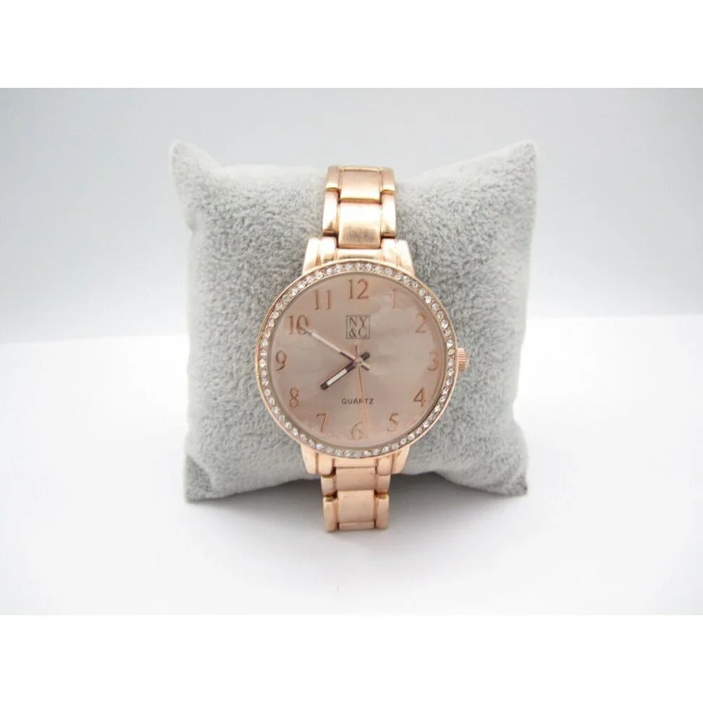 Women NY&C Quartz WR Analog 36mm Round Watch (H354) 